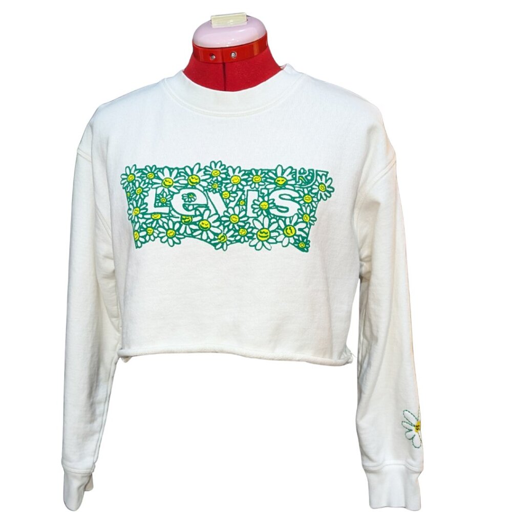 Levi's Cropped Daisy Sweatshirt
